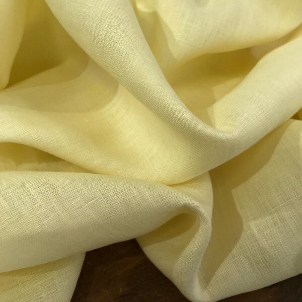Cambraia De Linho Puro Amarelo